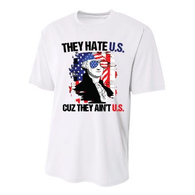 They Hate Us Cuz Thay Aint Us Performance Sprint T-Shirt