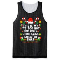 Too Hot Ugly Christmas Sweaters Funny Xmas Women Family Mesh Reversible Basketball Jersey Tank