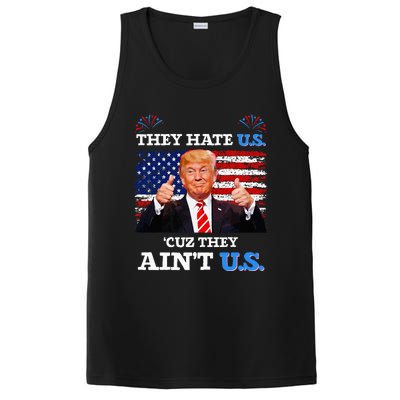 They Hate Us Cuz They AinT Us Usa Donald Trump Conservative PosiCharge Competitor Tank