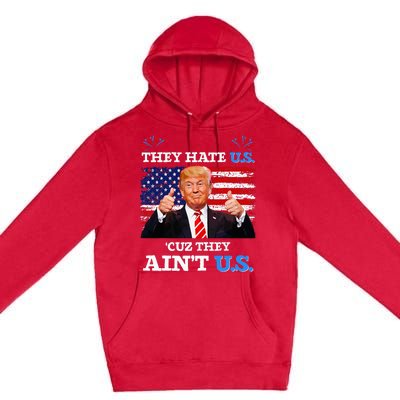 They Hate Us Cuz They AinT Us Usa Donald Trump Conservative Premium Pullover Hoodie