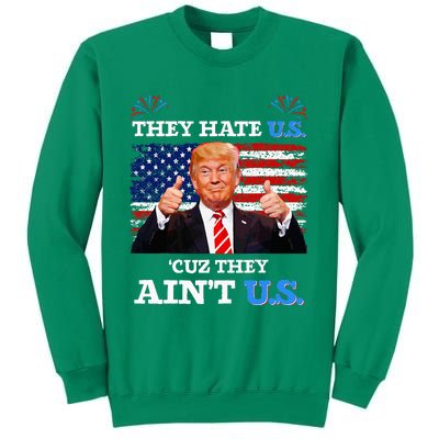 They Hate Us Cuz They AinT Us Usa Donald Trump Conservative Sweatshirt