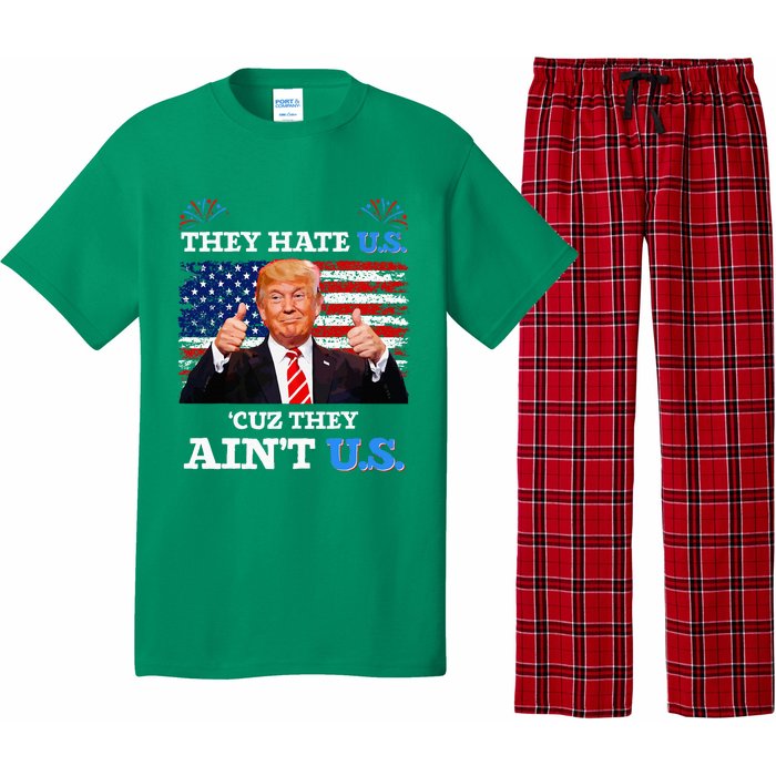 They Hate Us Cuz They AinT Us Usa Donald Trump Conservative Pajama Set