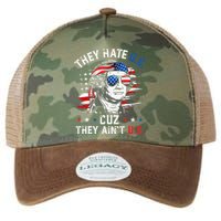 They Hate US Cuz They Ain't US George Washington 4th Of July Legacy Tie Dye Trucker Hat
