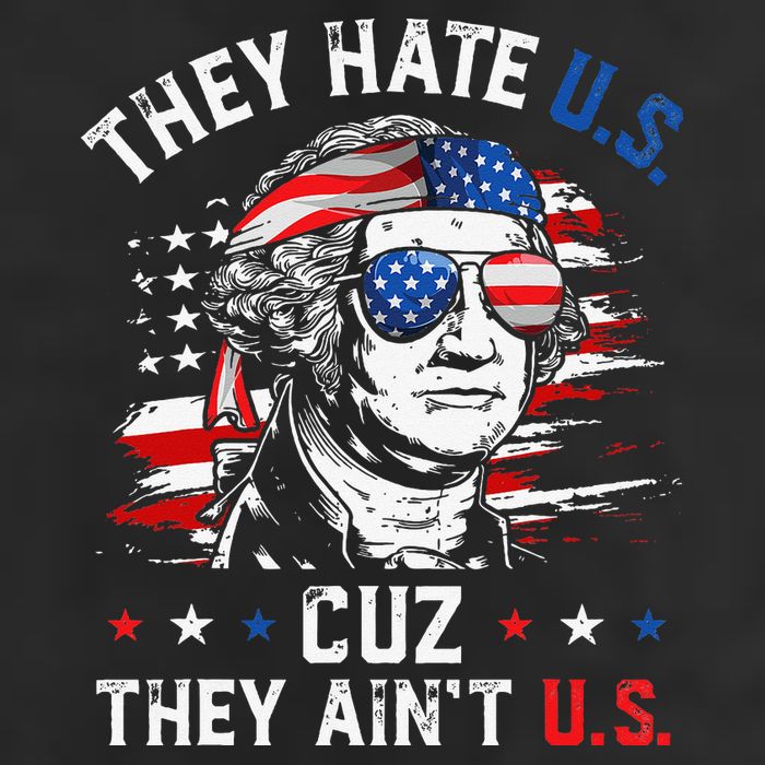 They Hate US Cuz They Ain't US George Washington 4th Of July Golf Towel