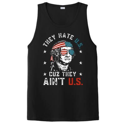 They Hate Us Cuz They AinT Us Funny 4th Of July PosiCharge Competitor Tank