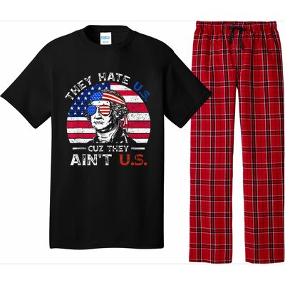 They Hate Us Cuz They AinT Us Funny 4th Of July Pajama Set