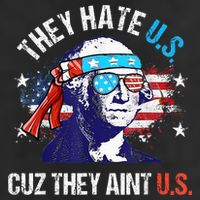 They Hate Us Cuz They AinT Us Funny 4th Of July 25L Jumbo Tote