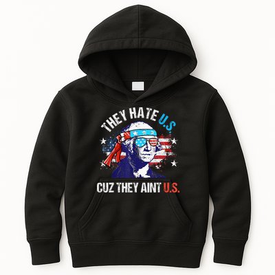 They Hate Us Cuz They AinT Us Funny 4th Of July Kids Hoodie