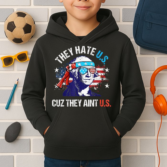 They Hate Us Cuz They AinT Us Funny 4th Of July Kids Hoodie