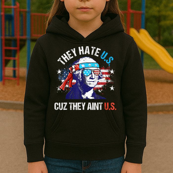 They Hate Us Cuz They AinT Us Funny 4th Of July Kids Hoodie