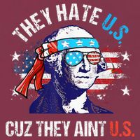 They Hate Us Cuz They AinT Us Funny 4th Of July 16oz Travel Tumbler