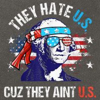 They Hate Us Cuz They AinT Us Funny 4th Of July Cotton Canvas Backpack
