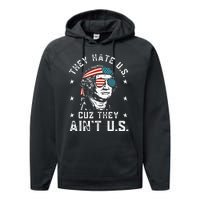 They Hate Us Cuz They AinT Us Performance Fleece Hoodie