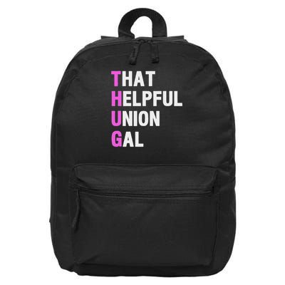 That Helpful Union Gal 16 in Basic Backpack