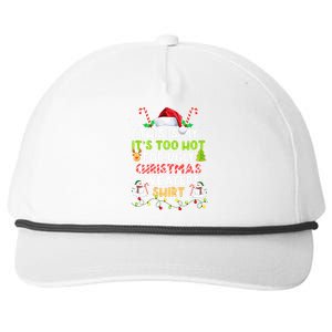 Too Hot Ugly Christmas Sweaters Funny Xmas Family  Snapback Five-Panel Rope Hat