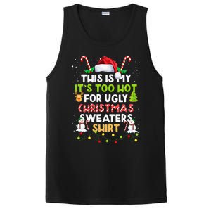 Too Hot Ugly Christmas Sweaters Funny Xmas Family  PosiCharge Competitor Tank