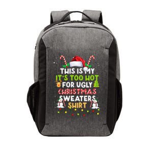 Too Hot Ugly Christmas Sweaters Funny Xmas Family  Vector Backpack