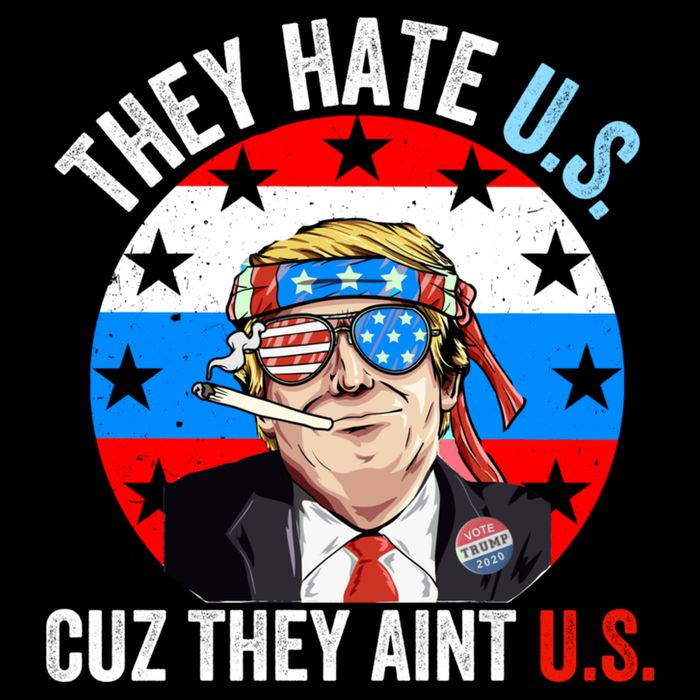 They Hate Us Cuz They Aint Us Funny 4th Of July USA Flag Sustainable Beanie
