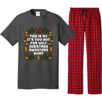 Too Hot Ugly Christmas Sweaters Funny Xmas Family Pajama Set