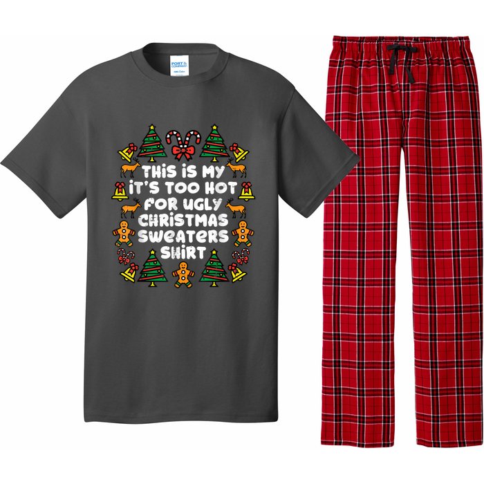 Too Hot Ugly Christmas Sweaters Funny Xmas Family Pajama Set