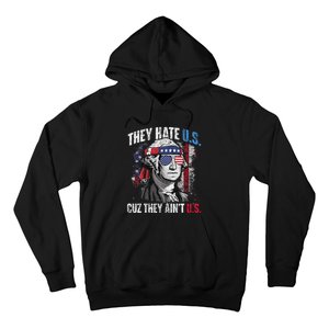 They Hate Us Cuz They AinT Us Usa American Flag Hoodie