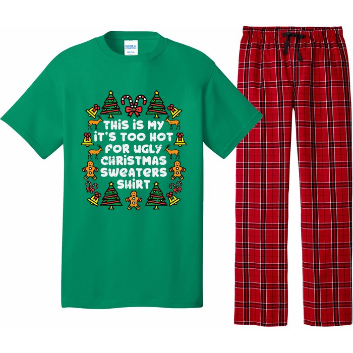 Too Hot Ugly Christmas Sweaters Funny Xmas Pajama Set