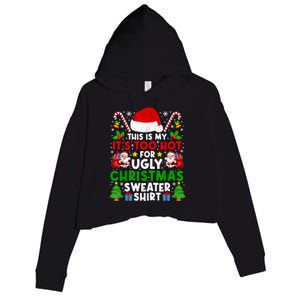 Too Hot Ugly Christmas Sweaters Family Xmas Pajamas Holiday Crop Fleece Hoodie