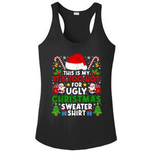 Too Hot Ugly Christmas Sweaters Family Xmas Pajamas Holiday Ladies PosiCharge Competitor Racerback Tank