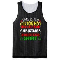 TOO HOT UGLY Christmas Sweaters Funny Xmas  Mesh Reversible Basketball Jersey Tank