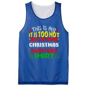 TOO HOT UGLY Christmas Sweaters Funny Xmas Family  Mesh Reversible Basketball Jersey Tank