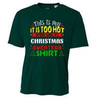 TOO HOT UGLY Christmas Sweaters Funny Xmas  Family  Cooling Performance Crew T-Shirt