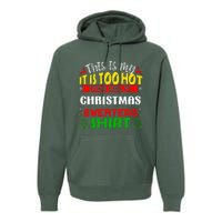 TOO HOT UGLY Christmas Sweaters Funny Xmas  Family  Premium Hoodie