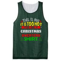 TOO HOT UGLY Christmas Sweaters Funny Xmas  Family  Mesh Reversible Basketball Jersey Tank