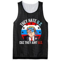 They Hate Us Cuz They Aint Us Funny 4th Of July USA Mesh Reversible Basketball Jersey Tank