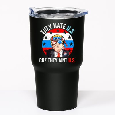 They Hate Us Cuz They Aint Us Funny 4th Of July USA Tumbler