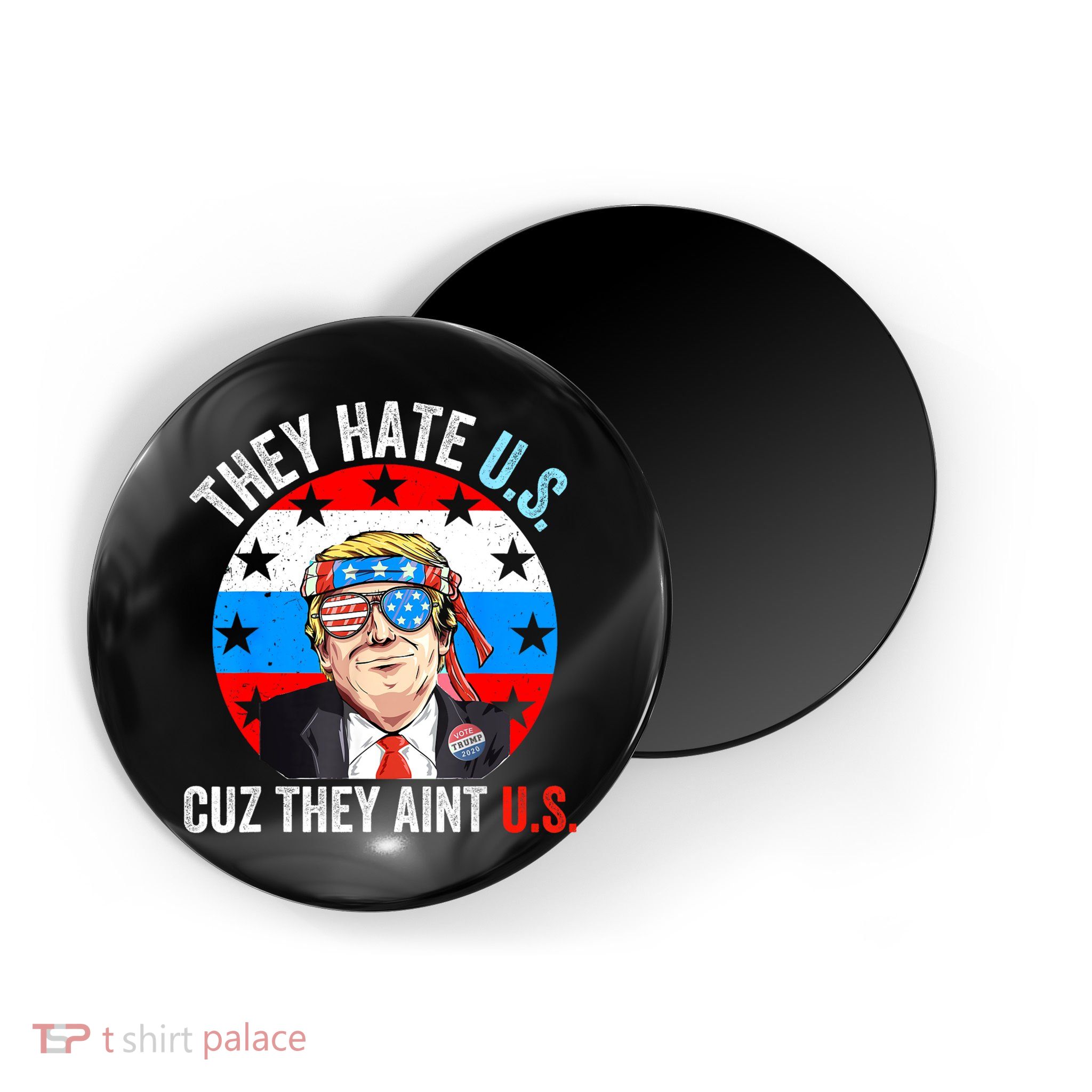 They Hate Us Cuz They Aint Us Funny 4th Of July USA Magnet