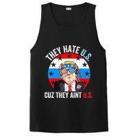 They Hate Us Cuz They Aint Us Funny 4th Of July USA PosiCharge Competitor Tank