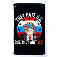 They Hate Us Cuz They Aint Us Funny 4th Of July USA Golf Towel