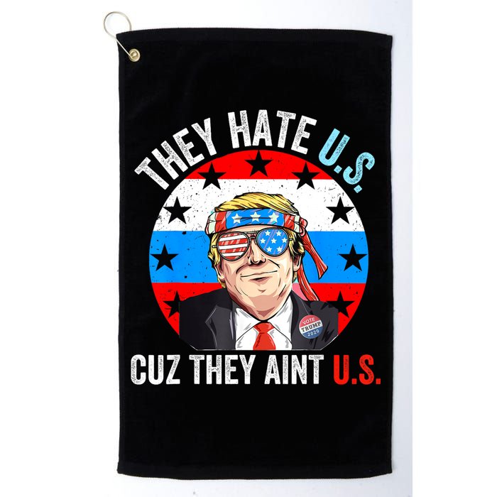 They Hate Us Cuz They Aint Us Funny 4th Of July USA Golf Towel