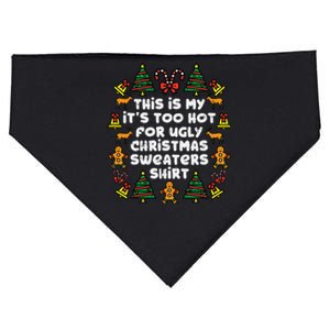 Too Hot Ugly Christmas Sweaters Funny Xmas Men Women Family USA-Made Doggie Bandana