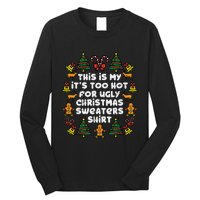 Too Hot Ugly Christmas Sweaters Funny Xmas Men Women Family Long Sleeve Shirt