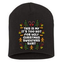 Too Hot Ugly Christmas Sweaters Funny Xmas Men Women Family Short Acrylic Beanie