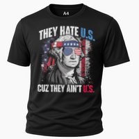 They Hate Us Cuz They AinT Us Usa American Flag 4th Of July Cooling Performance Crew T-Shirt