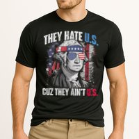 They Hate Us Cuz They AinT Us Usa American Flag 4th Of July Cooling Performance Crew T-Shirt