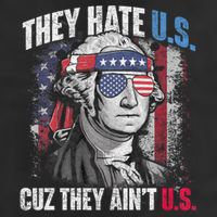 They Hate Us Cuz They AinT Us Usa American Flag 4th Of July Adult Drive Performance Visor