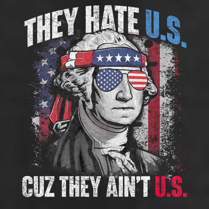 They Hate Us Cuz They AinT Us Usa American Flag 4th Of July Adult Drive Performance Visor