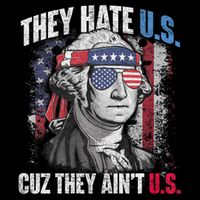 They Hate Us Cuz They AinT Us Usa American Flag 4th Of July Cooling Performance Long Sleeve Crew