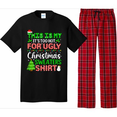 Too Hot Ugly Christmas Sweaters Funny Xmas Family Pajama Set