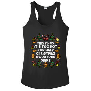 Too Hot Ugly Christmas Sweaters Funny Xmas Family Ladies PosiCharge Competitor Racerback Tank