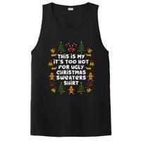 Too Hot Ugly Christmas Sweaters Funny Xmas Family PosiCharge Competitor Tank